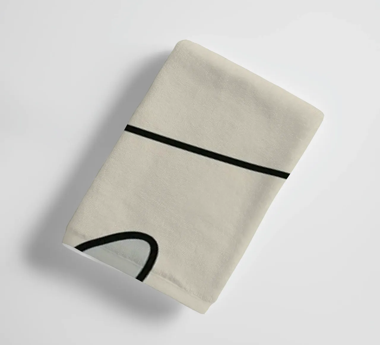 Minimal graceful line art abstract 17 asciugamano da bagno da Little Dean