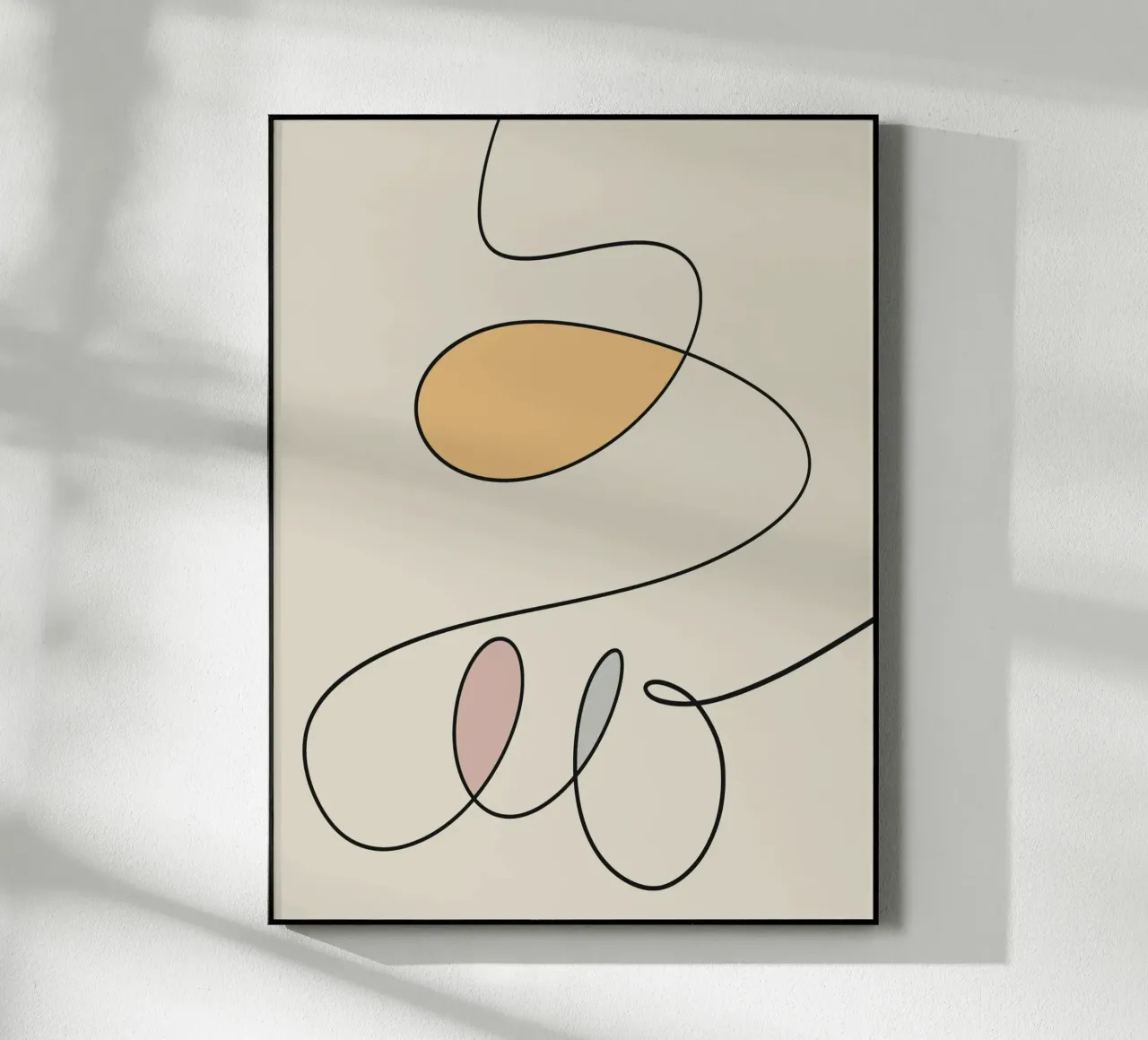 Minimal graceful line art abstract 17 plexiglass da Little Dean