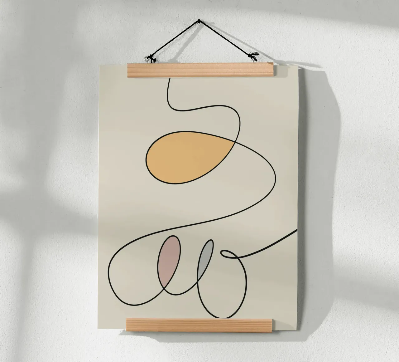 Minimal graceful line art abstract 17 carta hahnemühle da Little Dean