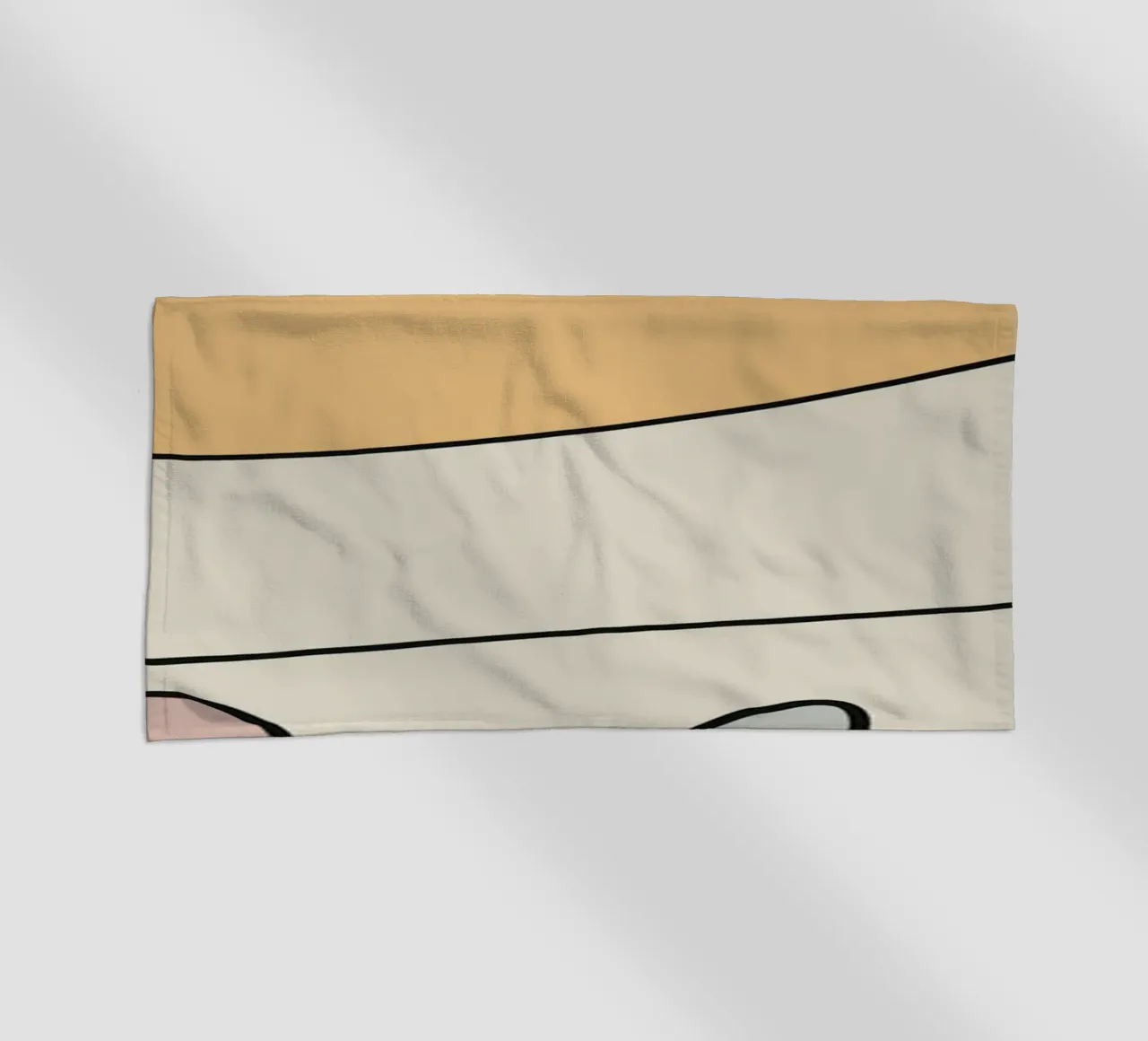 Minimal graceful line art abstract 17 telo mare da Little Dean