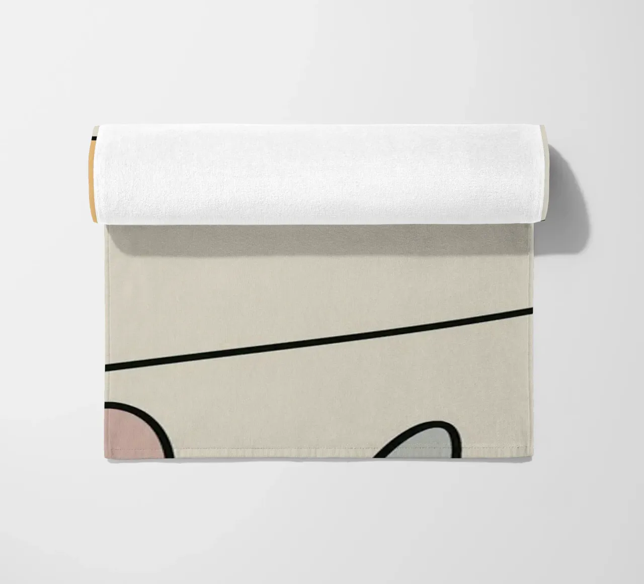 Minimal graceful line art abstract 17 telo mare da Little Dean