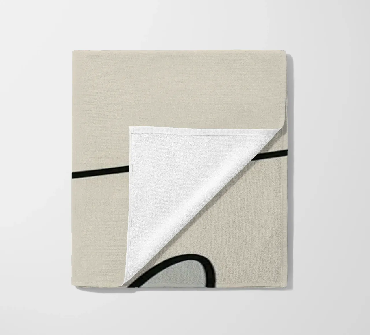 Minimal graceful line art abstract 17 telo mare da Little Dean