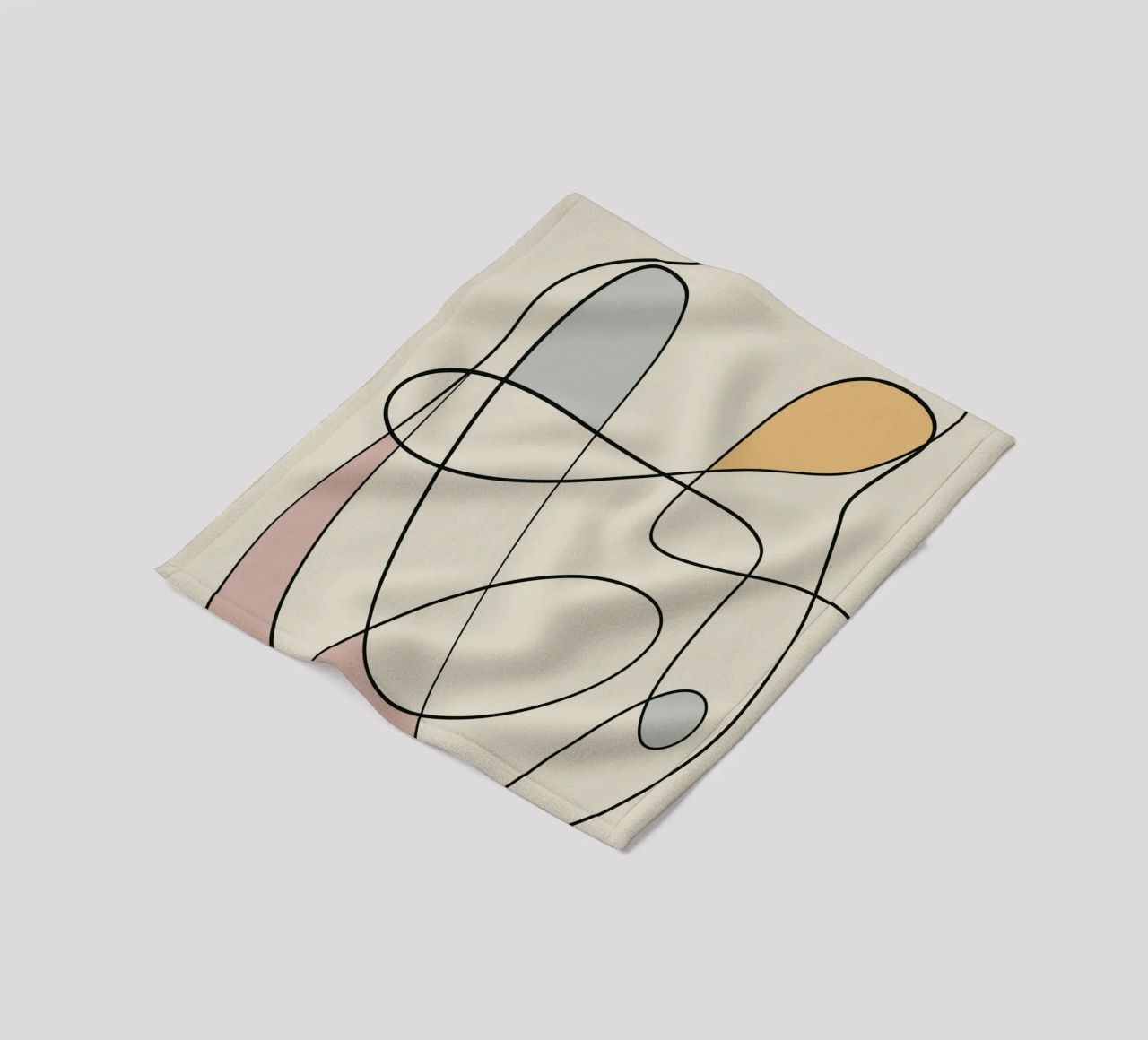Minimal graceful line art abstract 16 coperta in pile da Little Dean