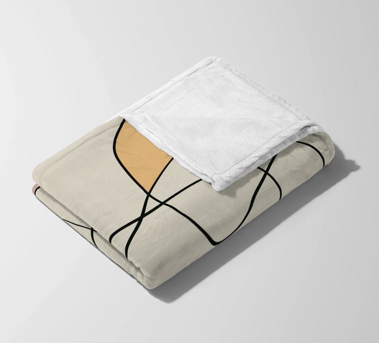 Minimal graceful line art abstract 16 coperta in pile da Little Dean