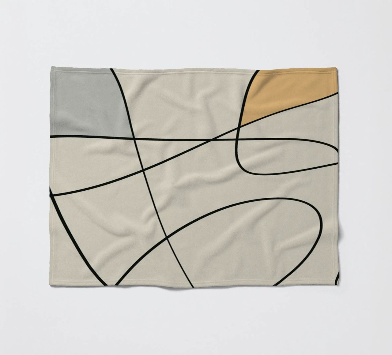 Minimal graceful line art abstract 16 coperta in pile da Little Dean