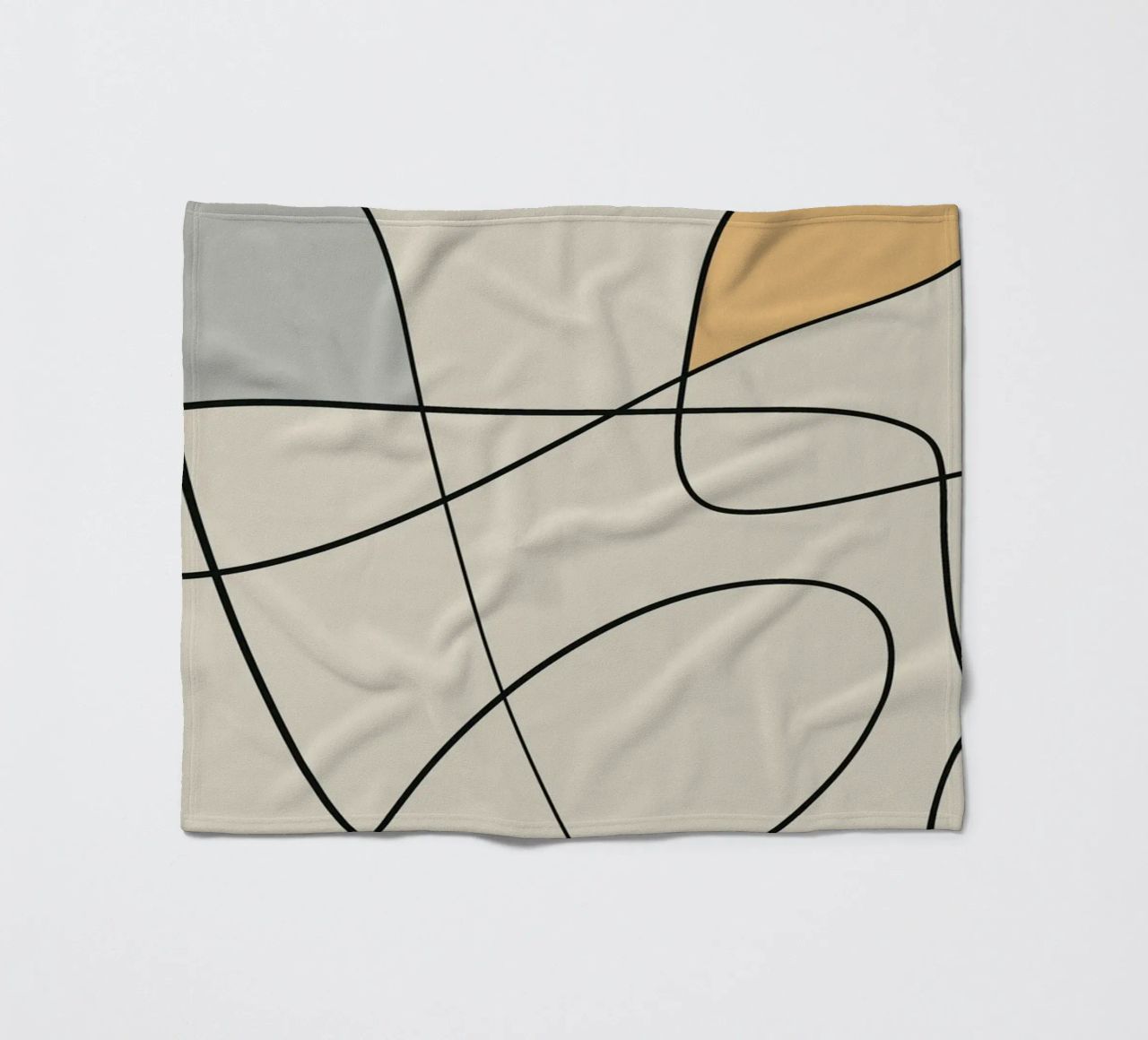 Minimal graceful line art abstract 16 coperta in pile da Little Dean