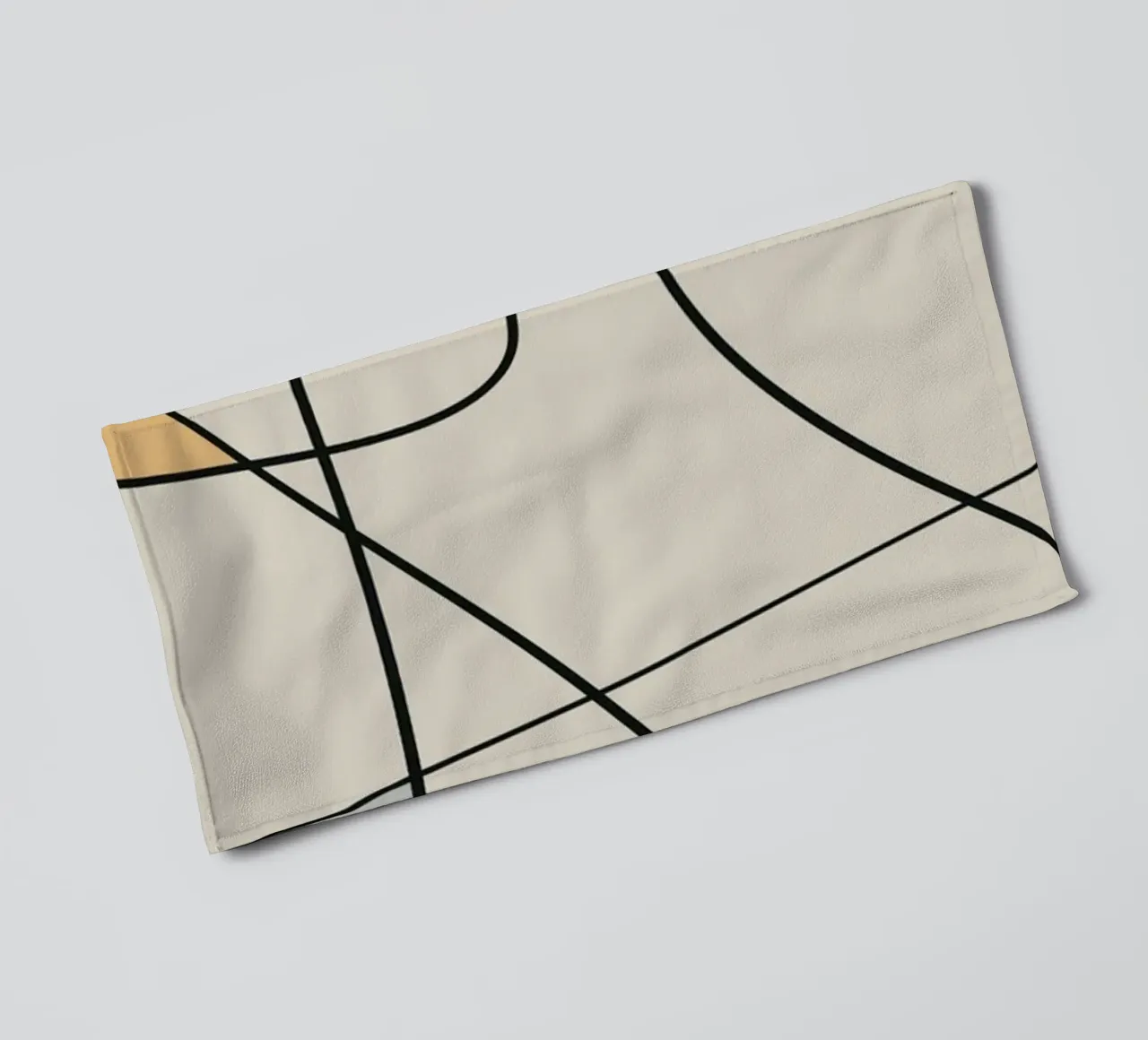 Arte lineal minimalista abstracto 16 toalla de baño de Little Dean