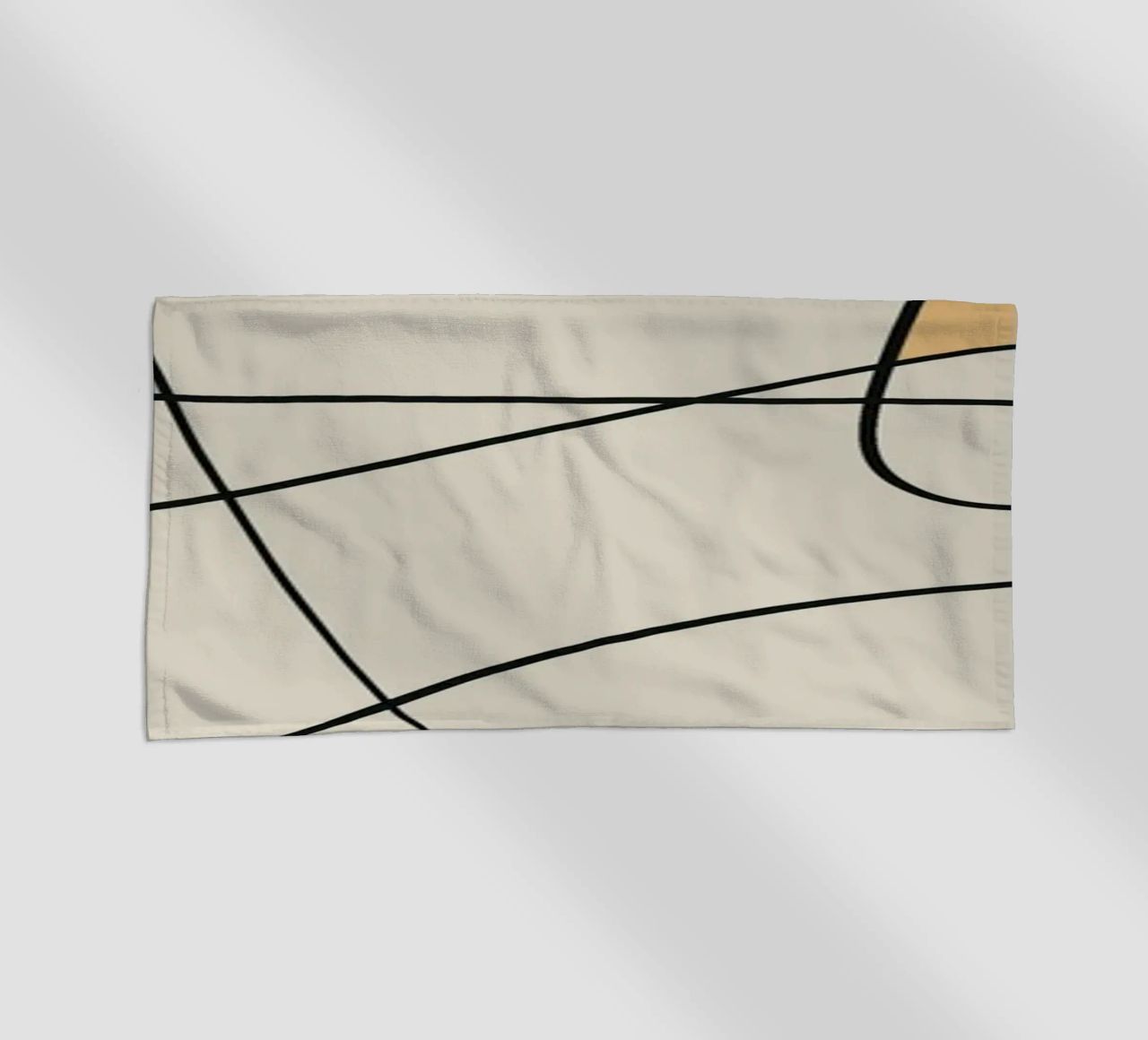 Minimal graceful line art abstract 16 telo mare da Little Dean