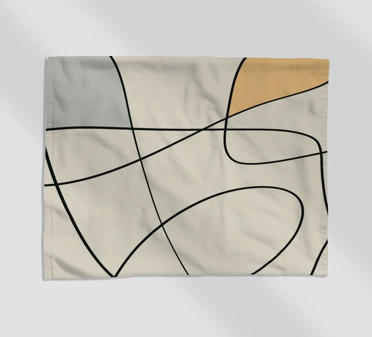 Minimal graceful line art abstract 16 telo mare da Little Dean