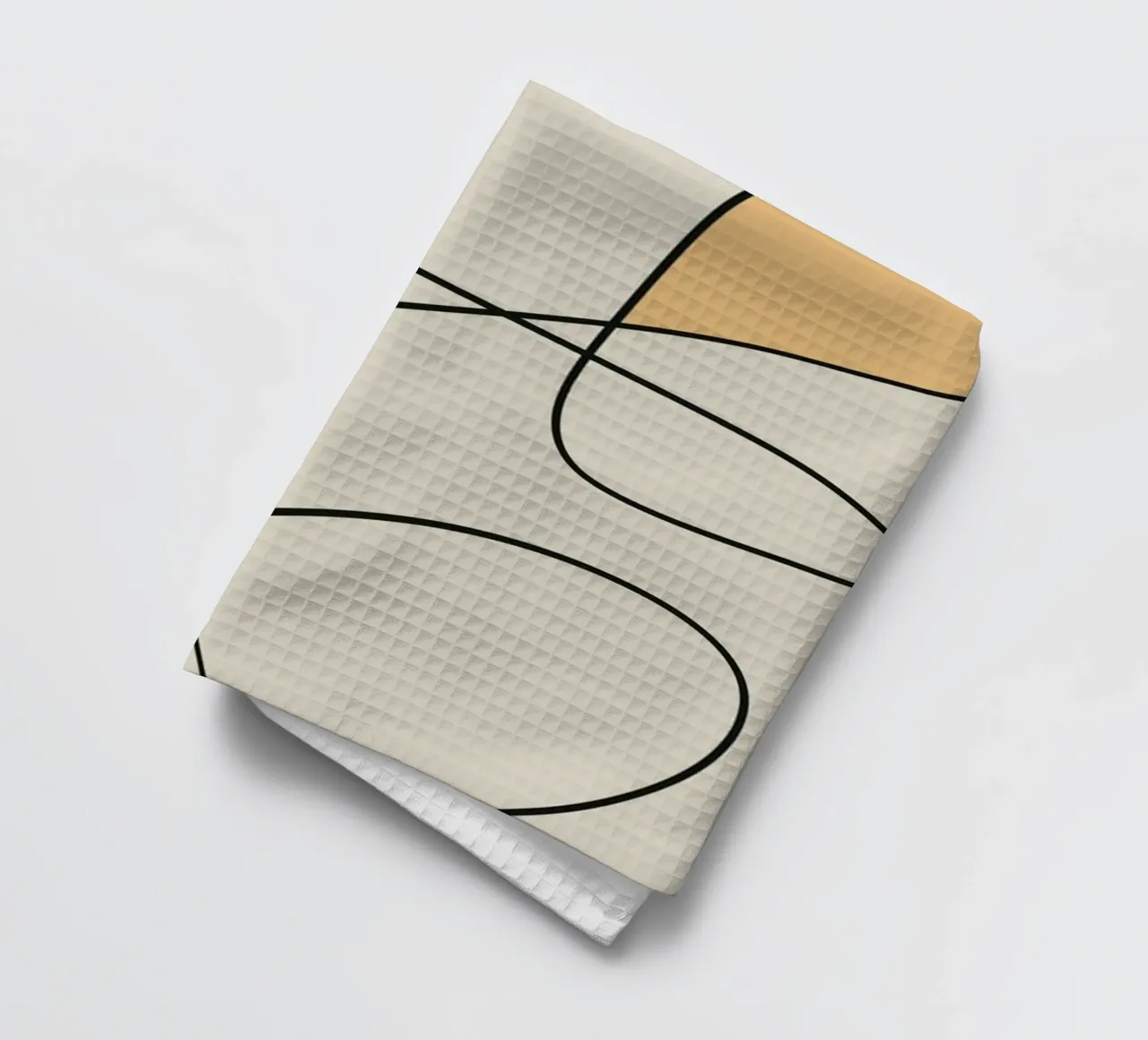 Arte lineal minimalista abstracto 16 paño de cocina de Little Dean