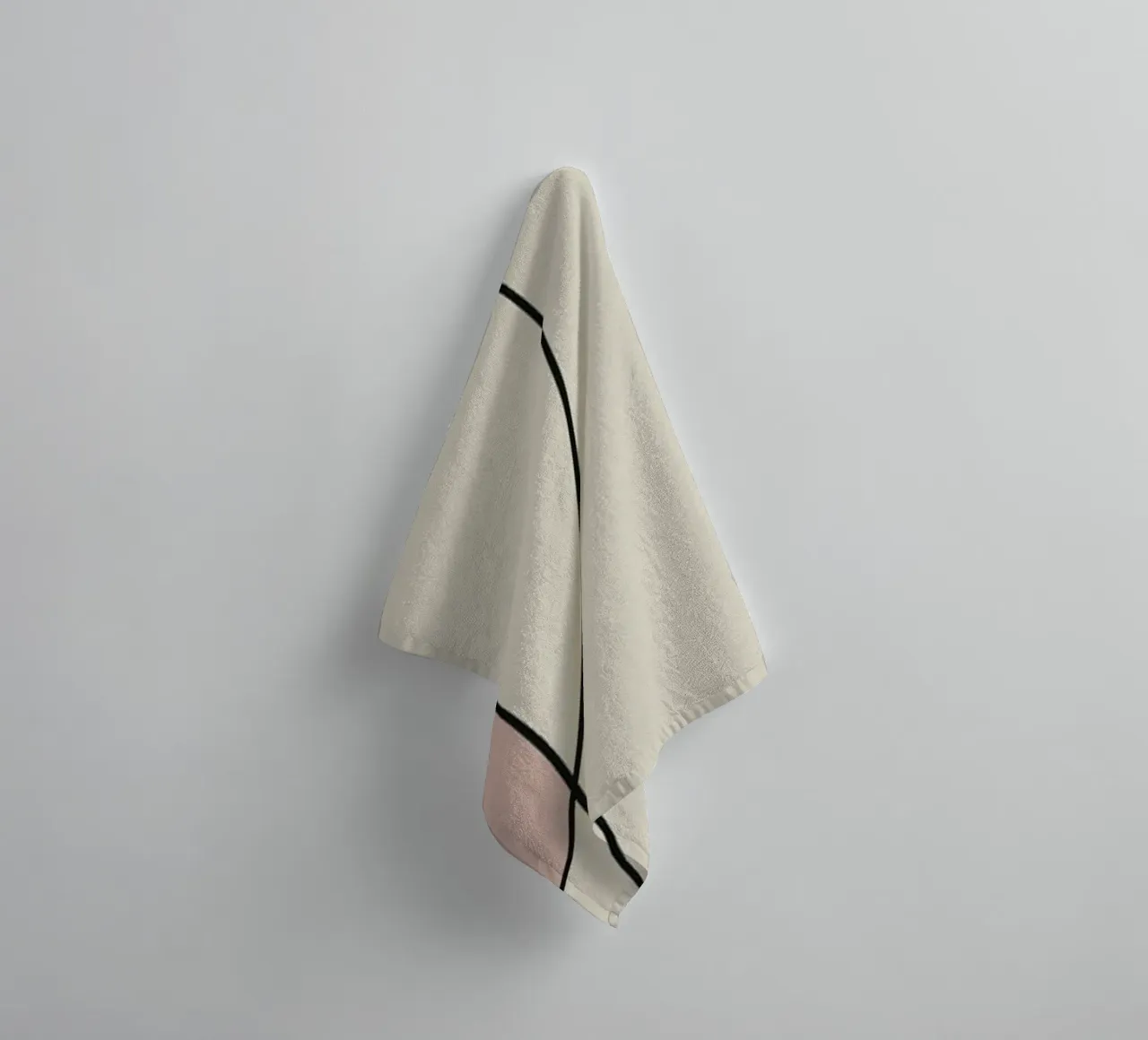 Dessin au trait minimaliste et gracieux abstrait 15 serviette de bain de Little Dean