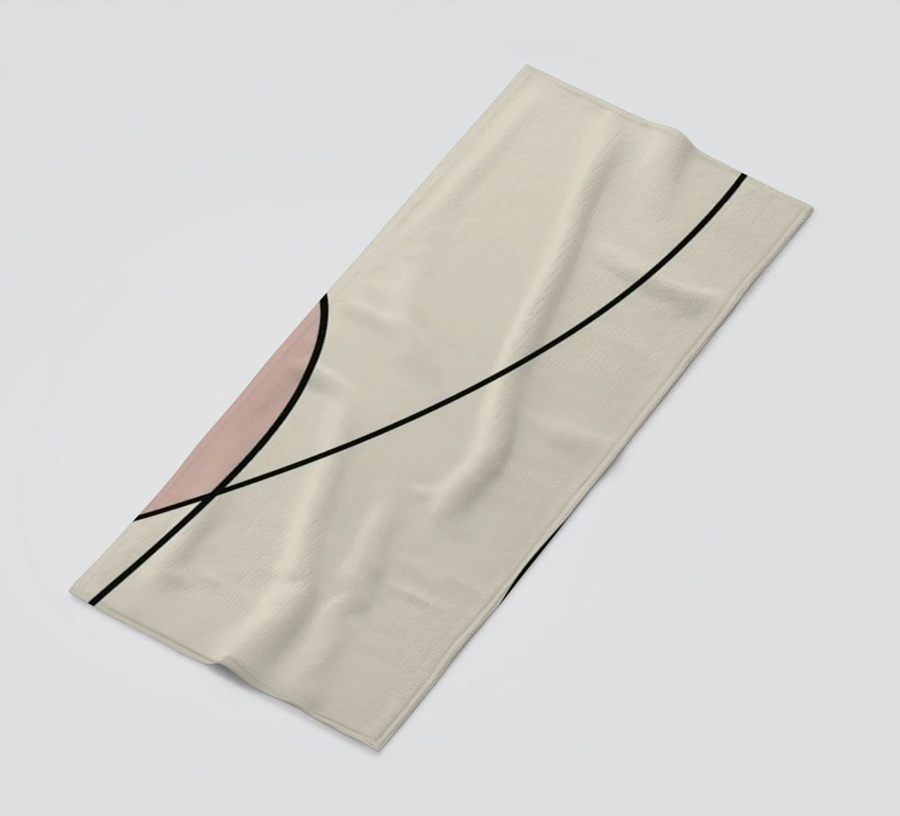 Minimal graceful line art abstract 15 telo mare da Little Dean