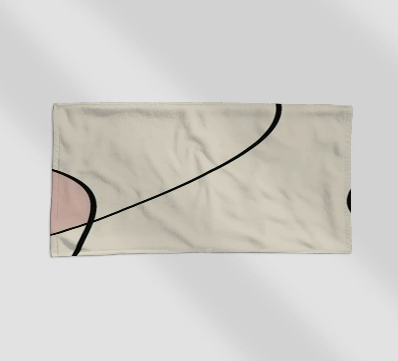 Minimal graceful line art abstract 15 telo mare da Little Dean
