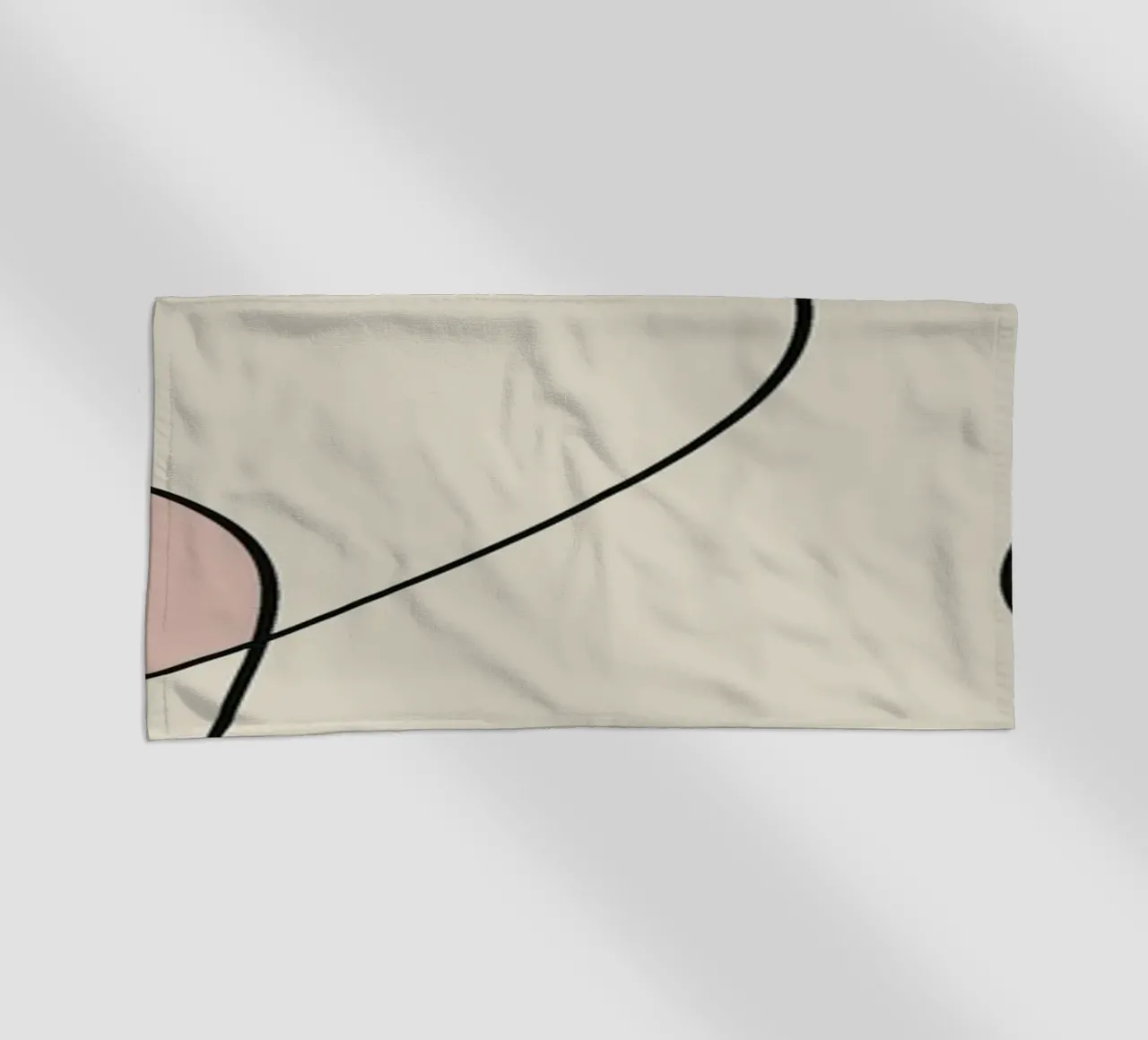 Minimal graceful line art abstract 15 telo mare da Little Dean