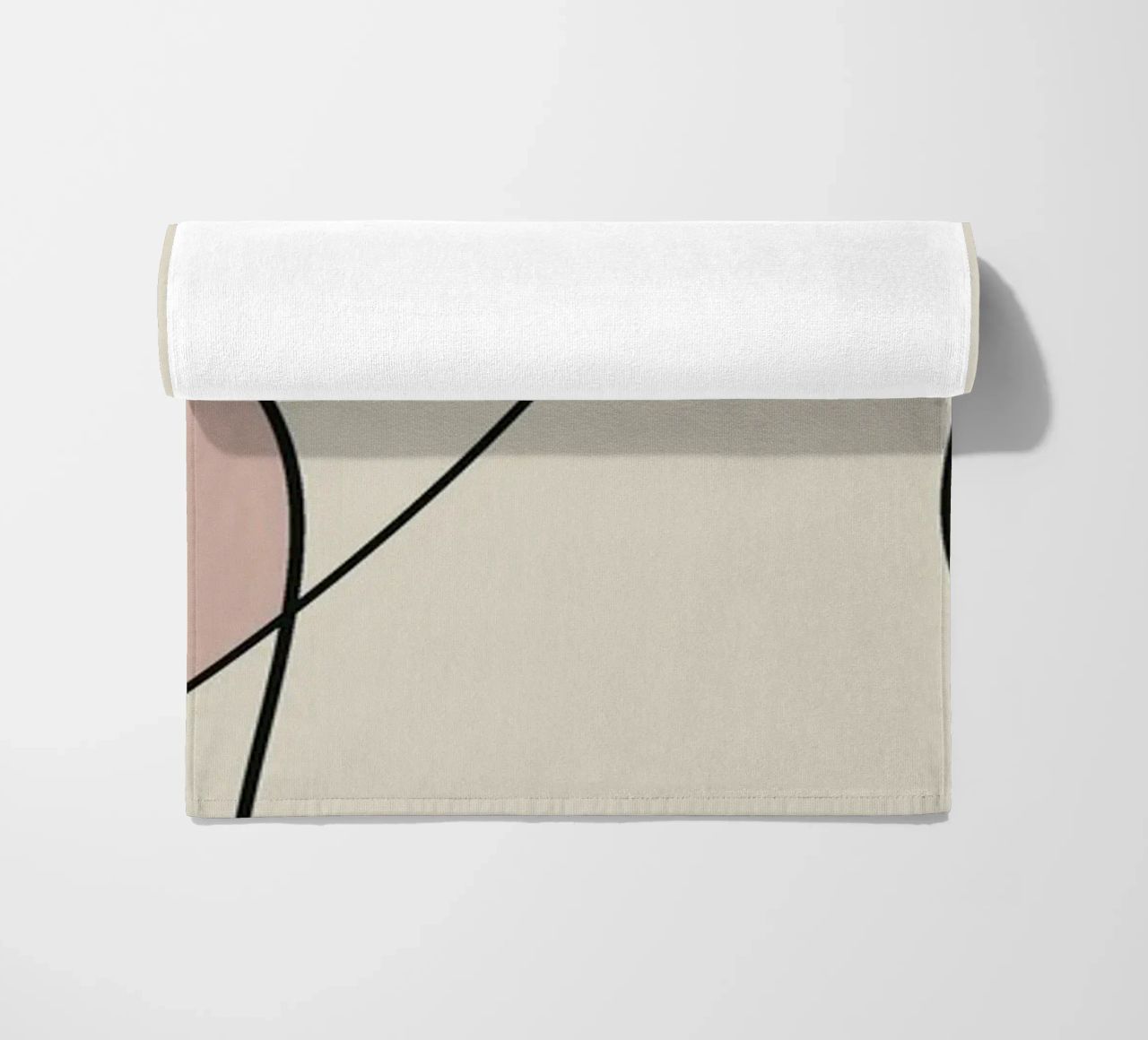 Minimal graceful line art abstract 15 telo mare da Little Dean