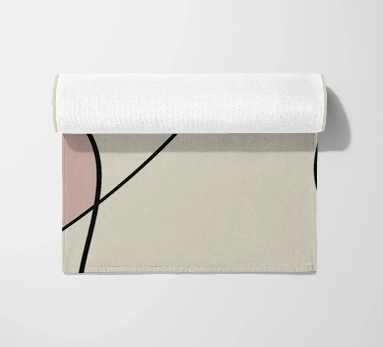 Minimal graceful line art abstract 15 telo mare da Little Dean
