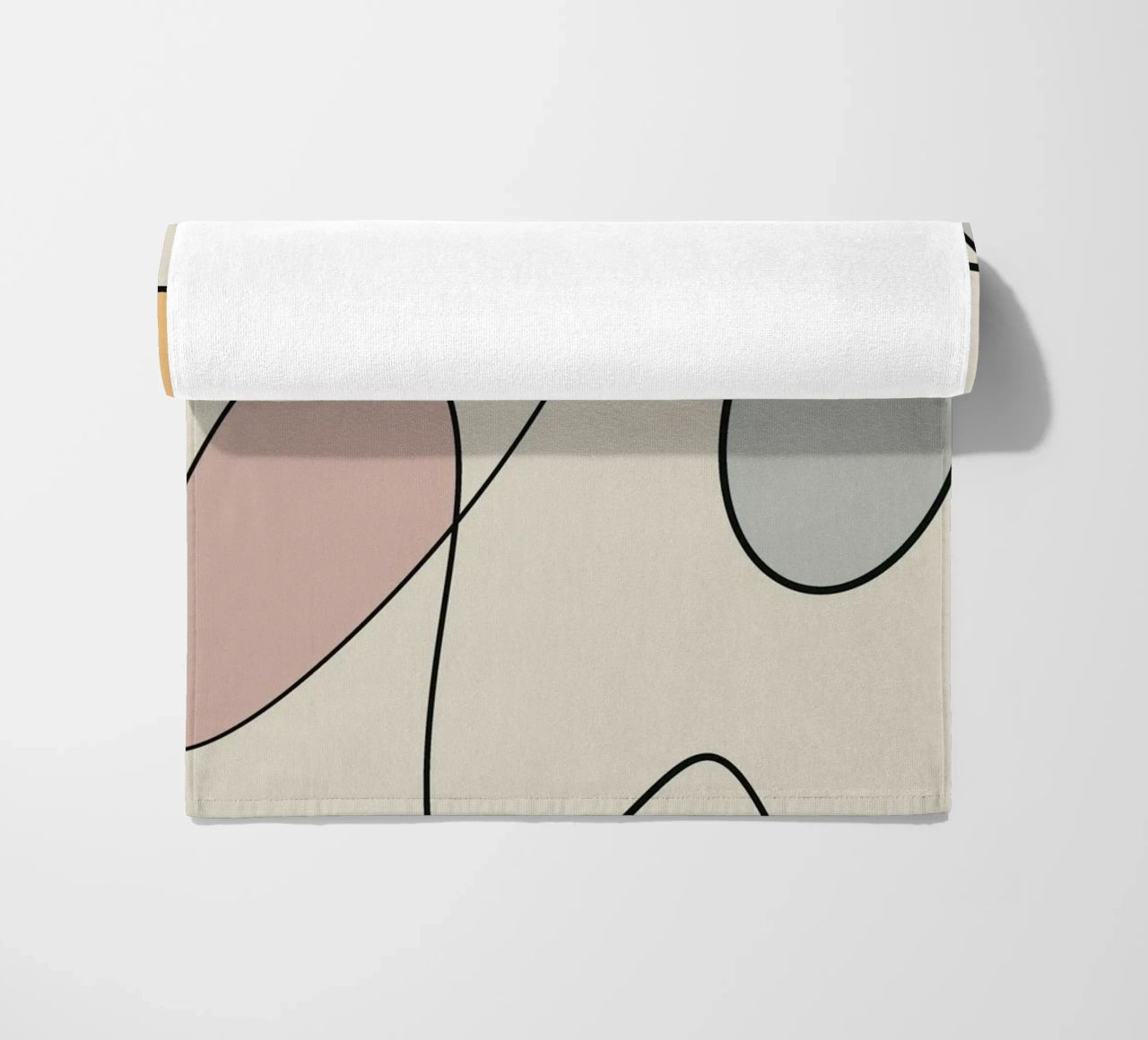 Minimal graceful line art abstract 15 telo mare da Little Dean