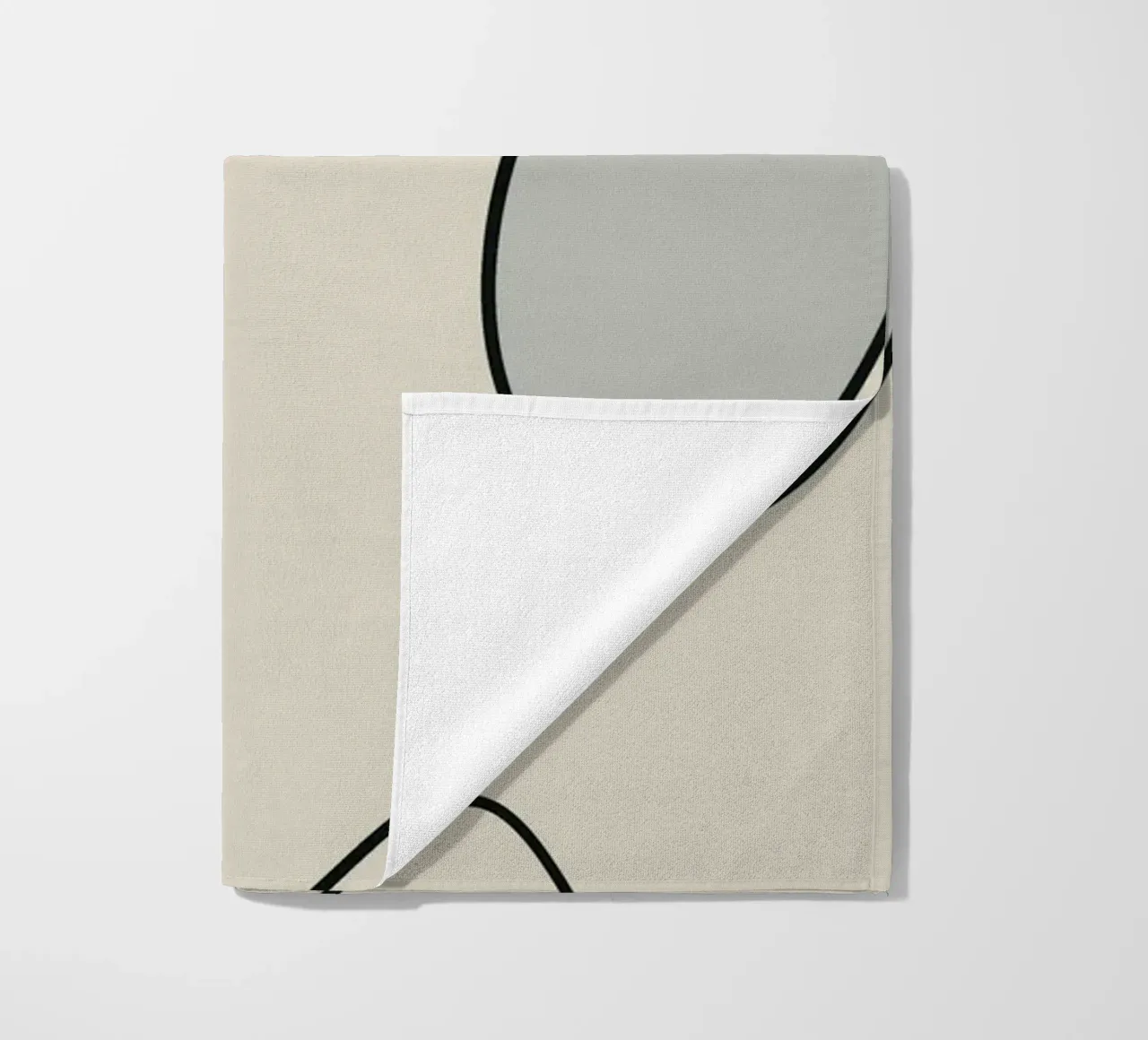 Minimal graceful line art abstract 15 telo mare da Little Dean