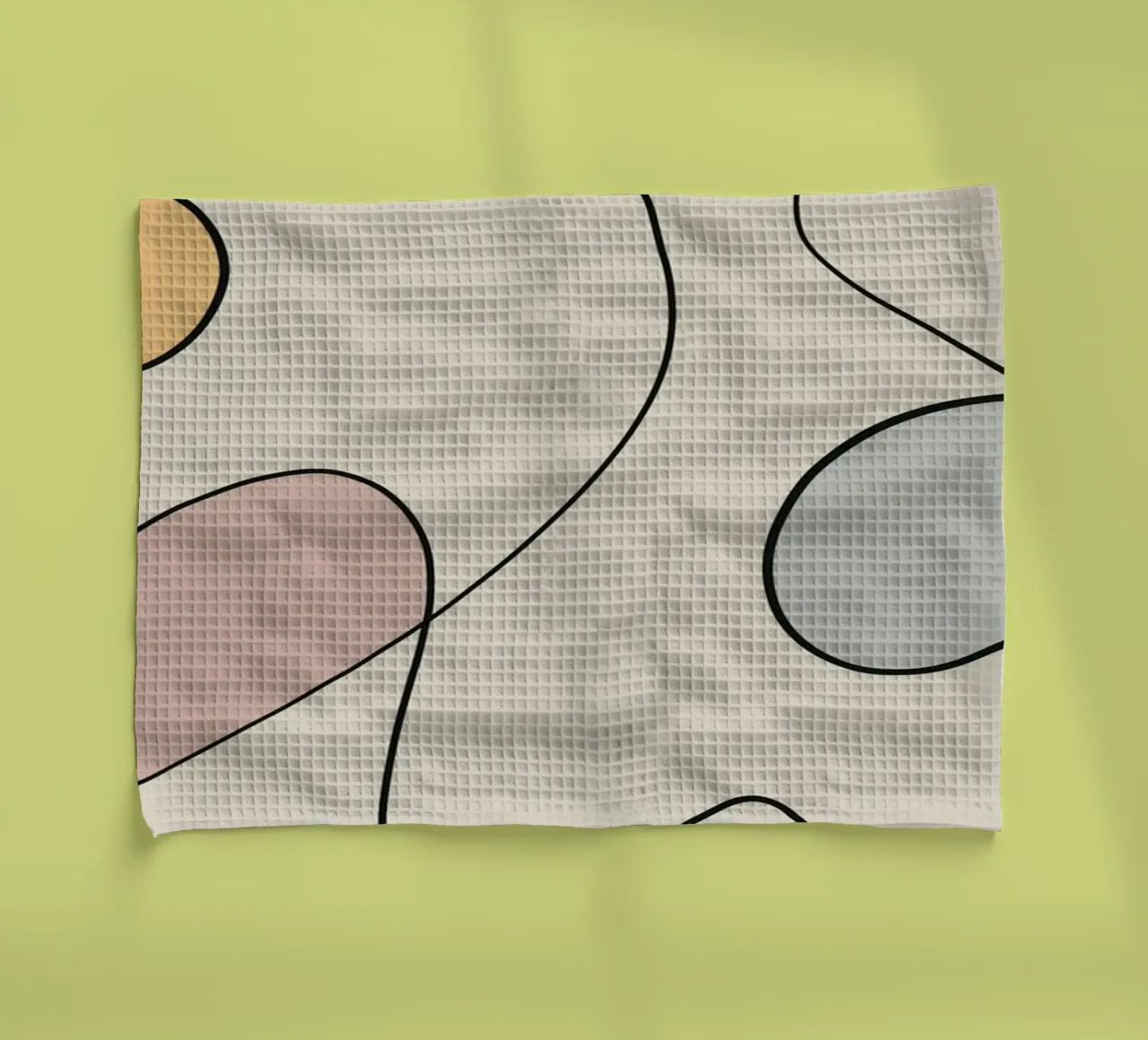 Minimal graceful line art abstract 15 canovaccio da cucina da Little Dean
