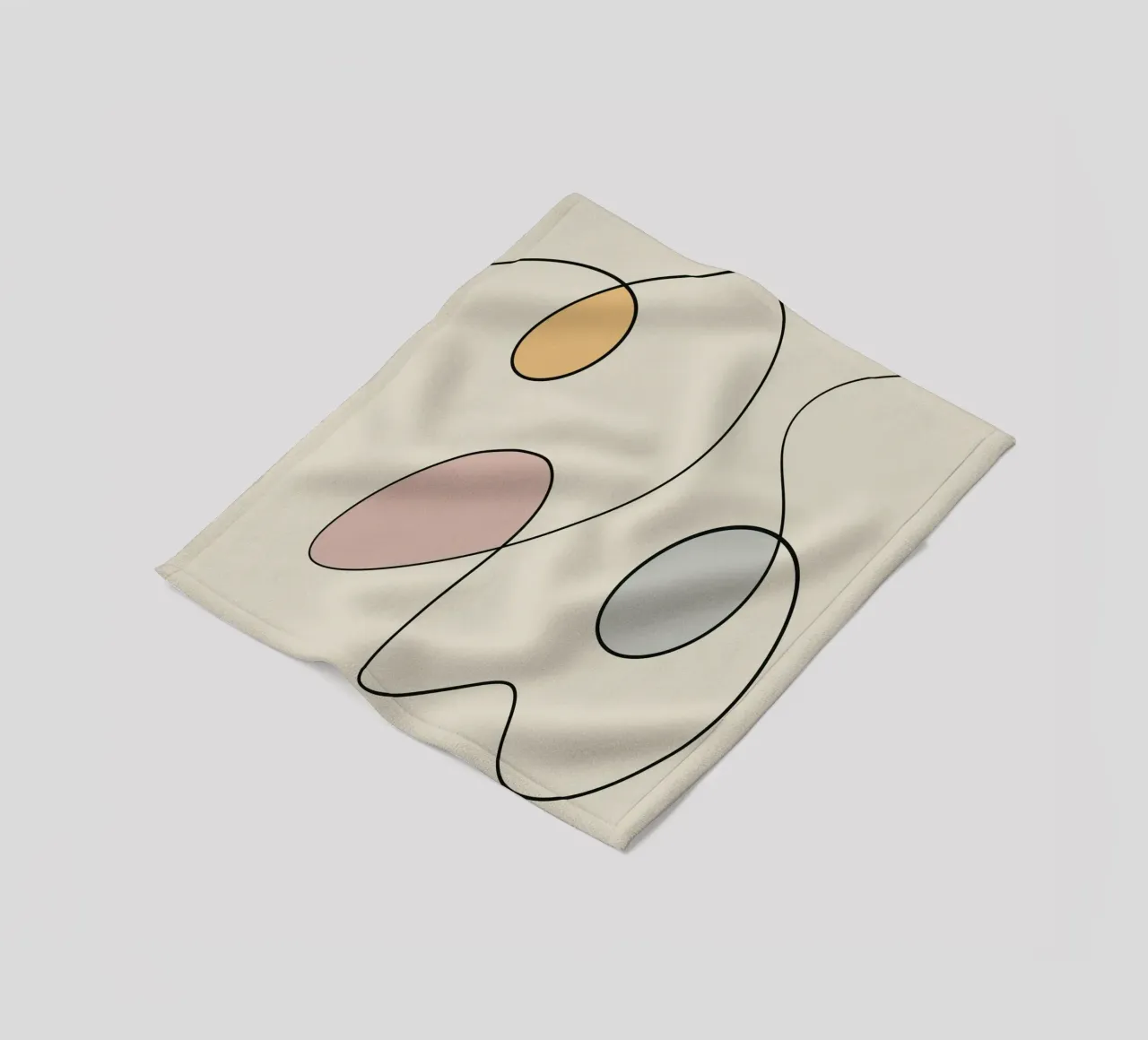 Minimal graceful line art abstract 15 coperta in pile da Little Dean
