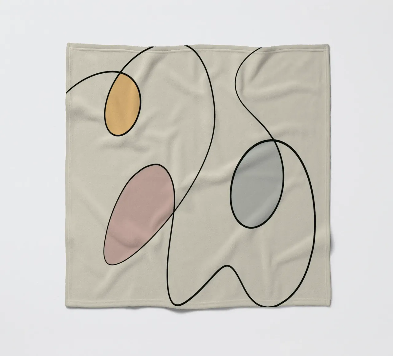 Minimal graceful line art abstract 15 coperta in pile da Little Dean