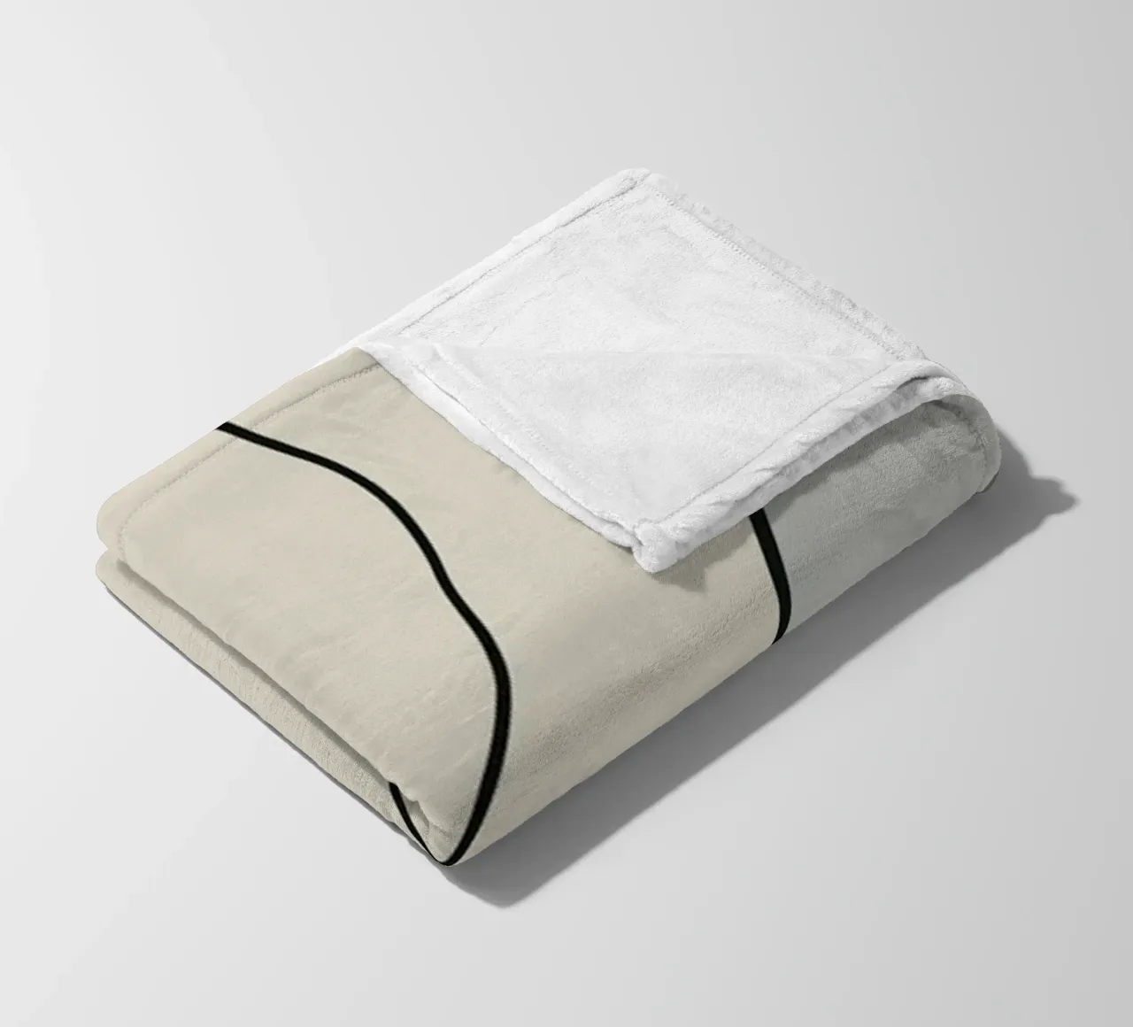 Minimal graceful line art abstract 15 coperta in pile da Little Dean