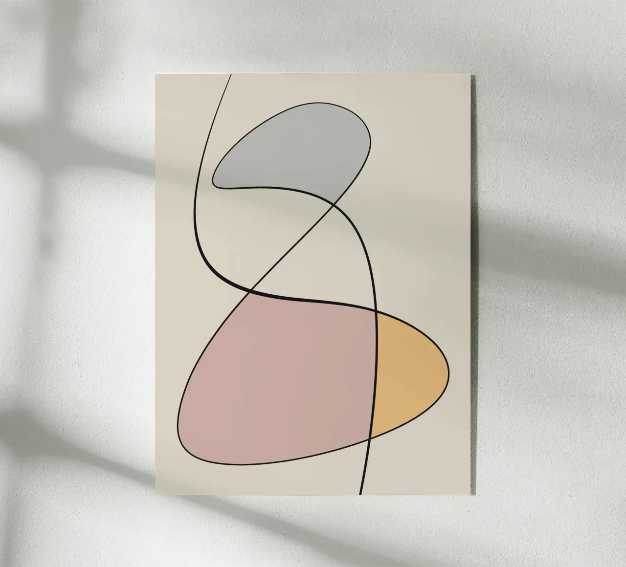 Minimal graceful line art abstract 13 plexiglass da Little Dean
