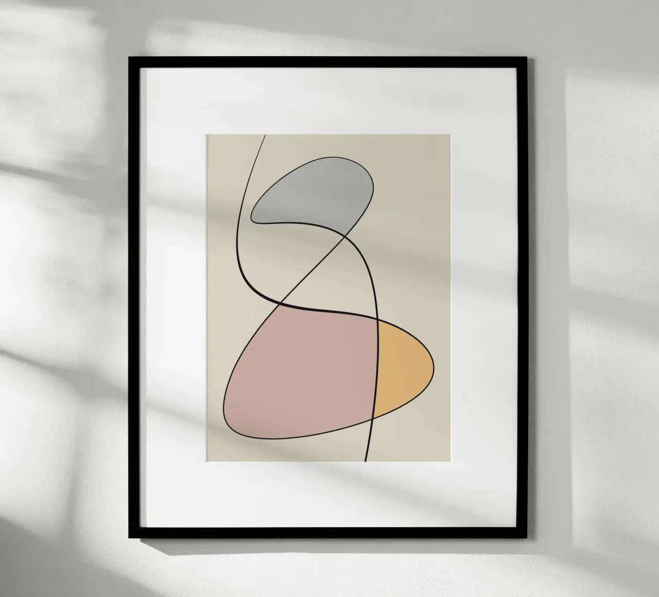 Minimal graceful line art abstract 13 carta hahnemühle da Little Dean