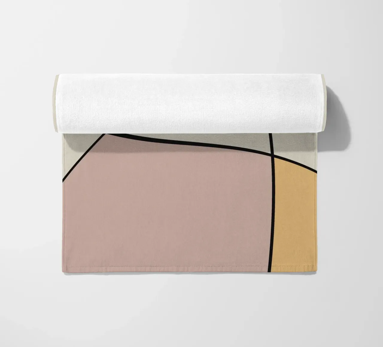 Minimal graceful line art abstract 13 telo mare da Little Dean