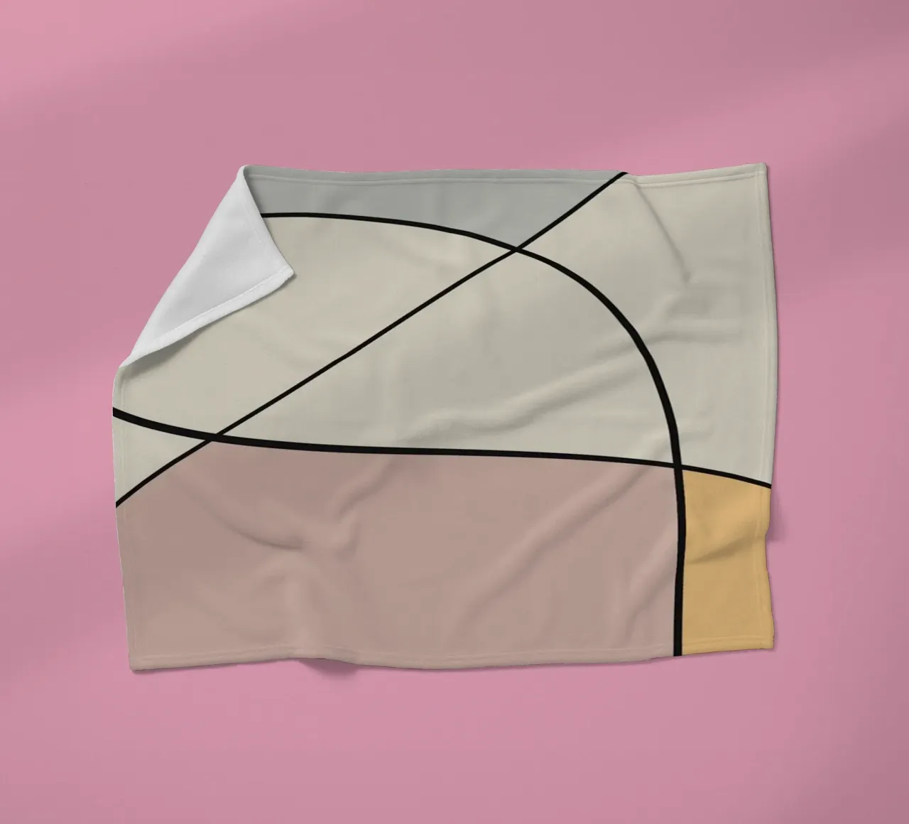 Minimal graceful line art abstract 13 coperta in pile da Little Dean