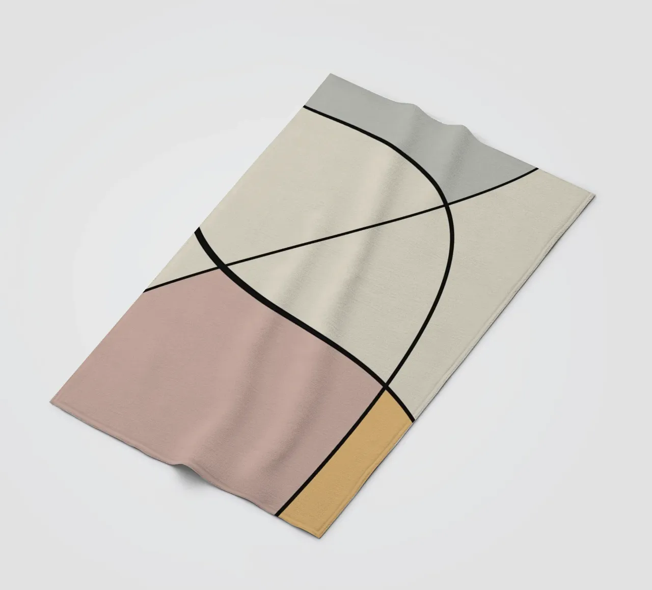 Minimal graceful line art abstract 13 coperta in pile da Little Dean