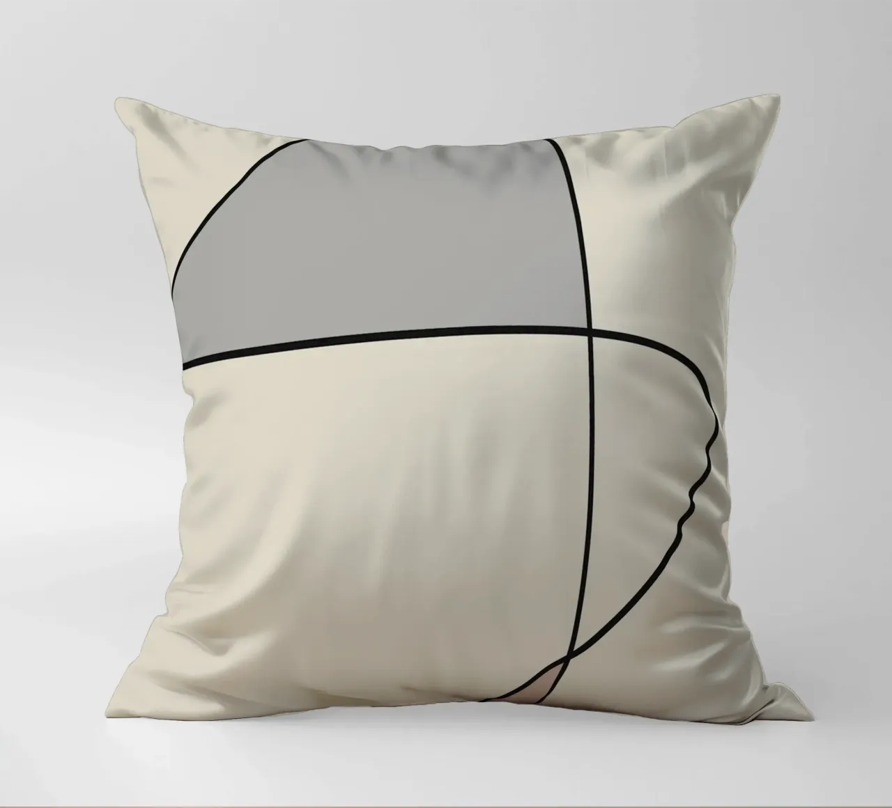 Minimal graceful line art abstract 12 cuscino da Little Dean