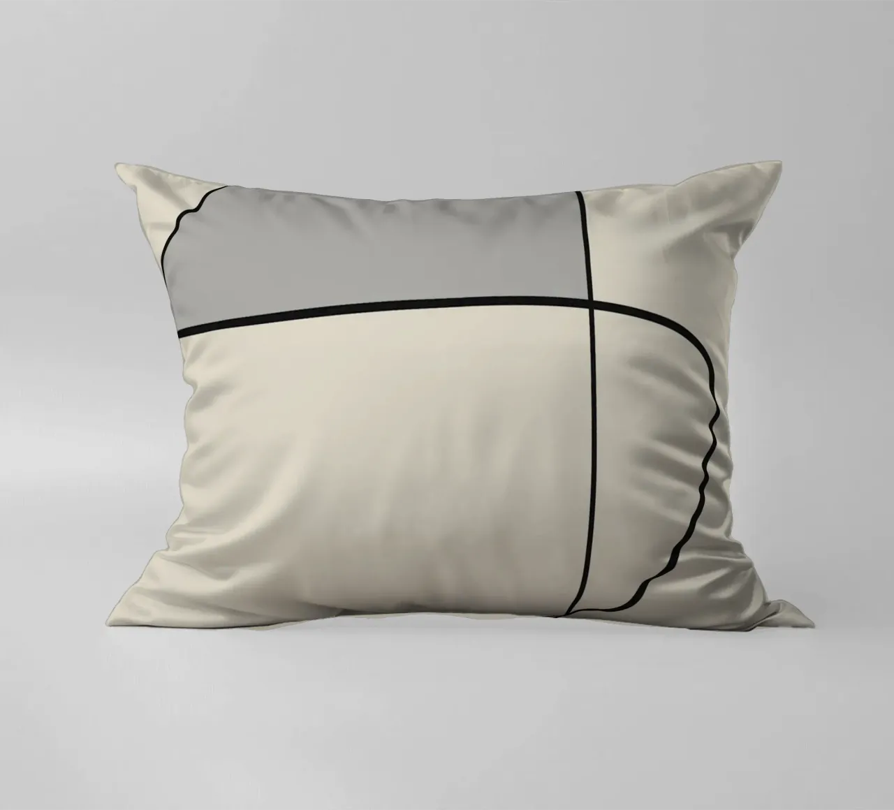 Minimal graceful line art abstract 12 cuscino da Little Dean