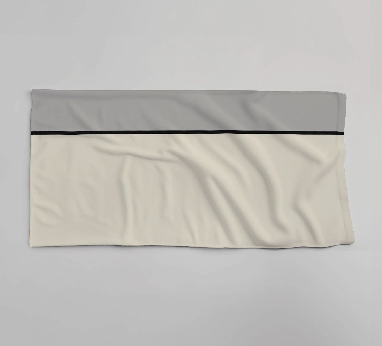 Minimal graceful line art abstract 12 towel by Little Dean