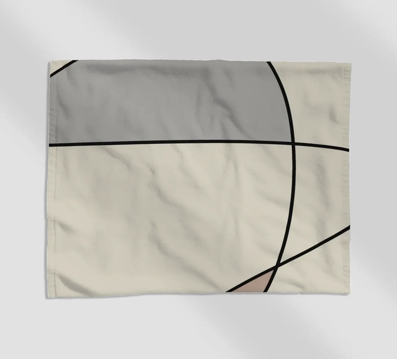 Arte lineal minimalista abstracto 12 toalla de playa de Little Dean
