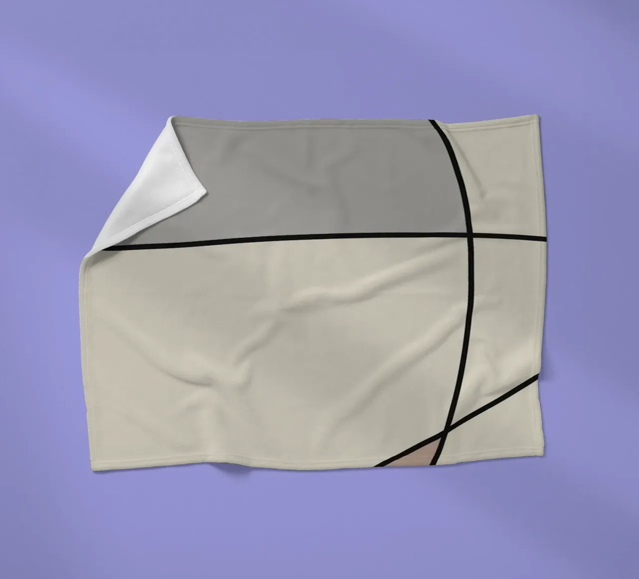 Minimal graceful line art abstract 12 coperta in pile da Little Dean