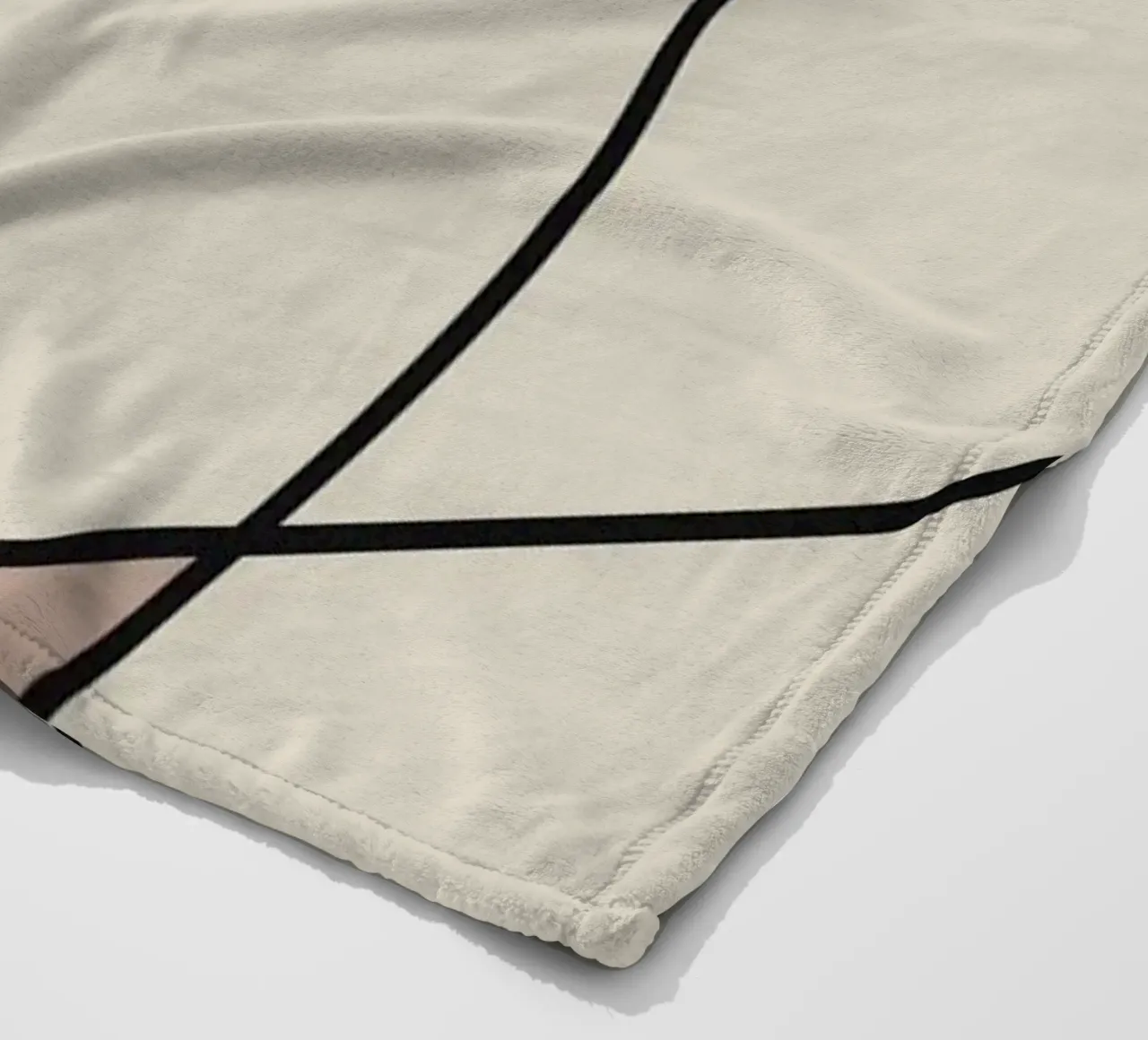 Minimal graceful line art abstract 12 coperta in pile da Little Dean