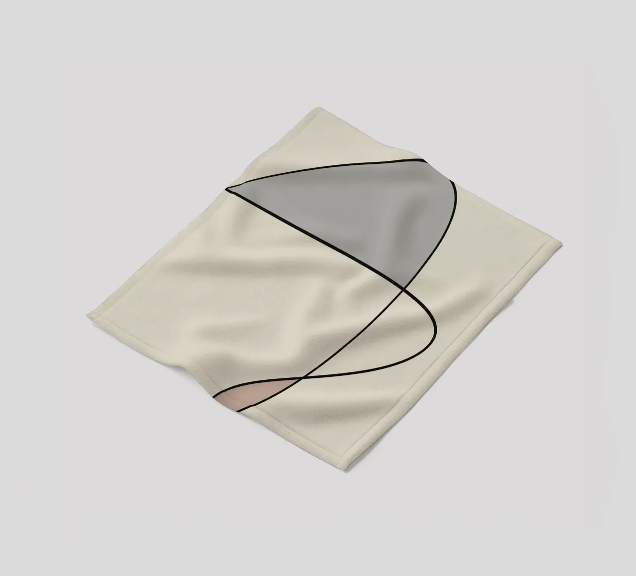 Minimal graceful line art abstract 12 coperta in pile da Little Dean