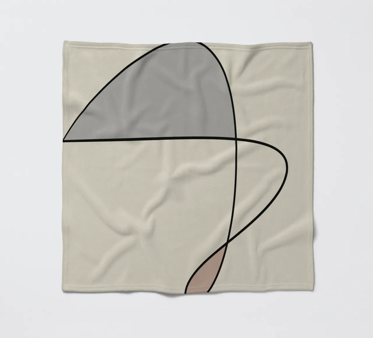 Minimal graceful line art abstract 12 coperta in pile da Little Dean