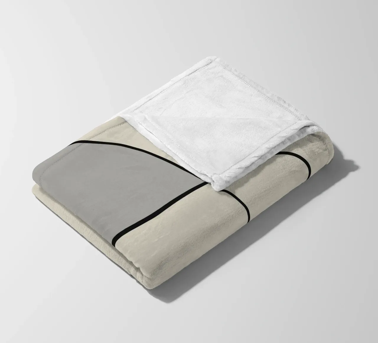 Minimal graceful line art abstract 12 coperta in pile da Little Dean