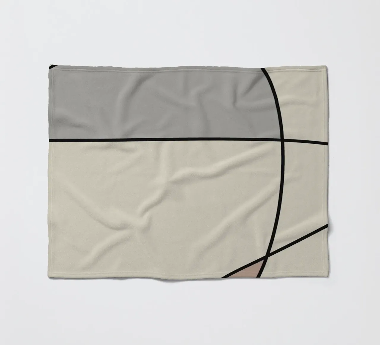 Minimal graceful line art abstract 12 coperta in pile da Little Dean
