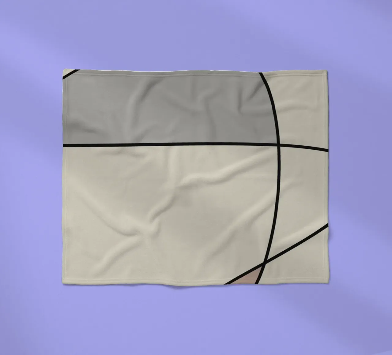 Minimal graceful line art abstract 12 coperta in pile da Little Dean