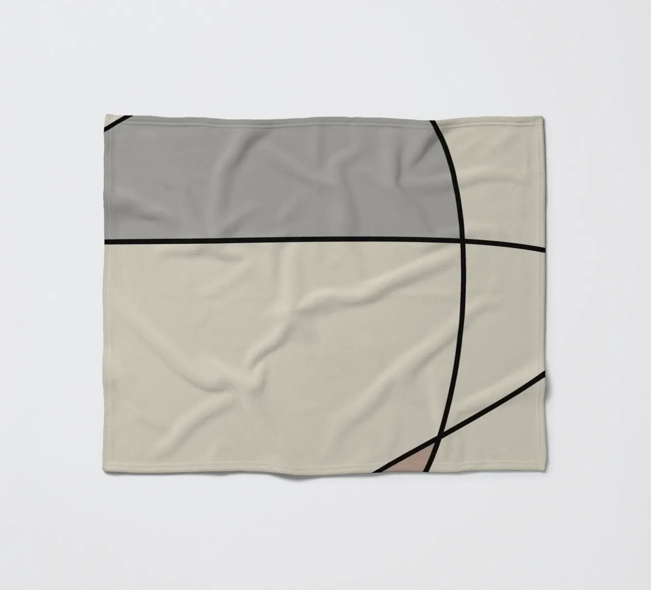 Minimal graceful line art abstract 12 coperta in pile da Little Dean