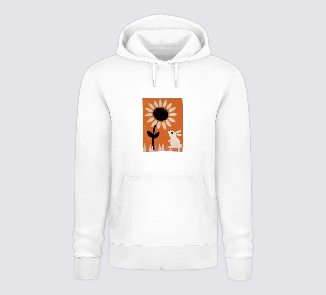 Girasole e coniglio Retro Pop felpa con cappuccio da THE LATEST SHOP