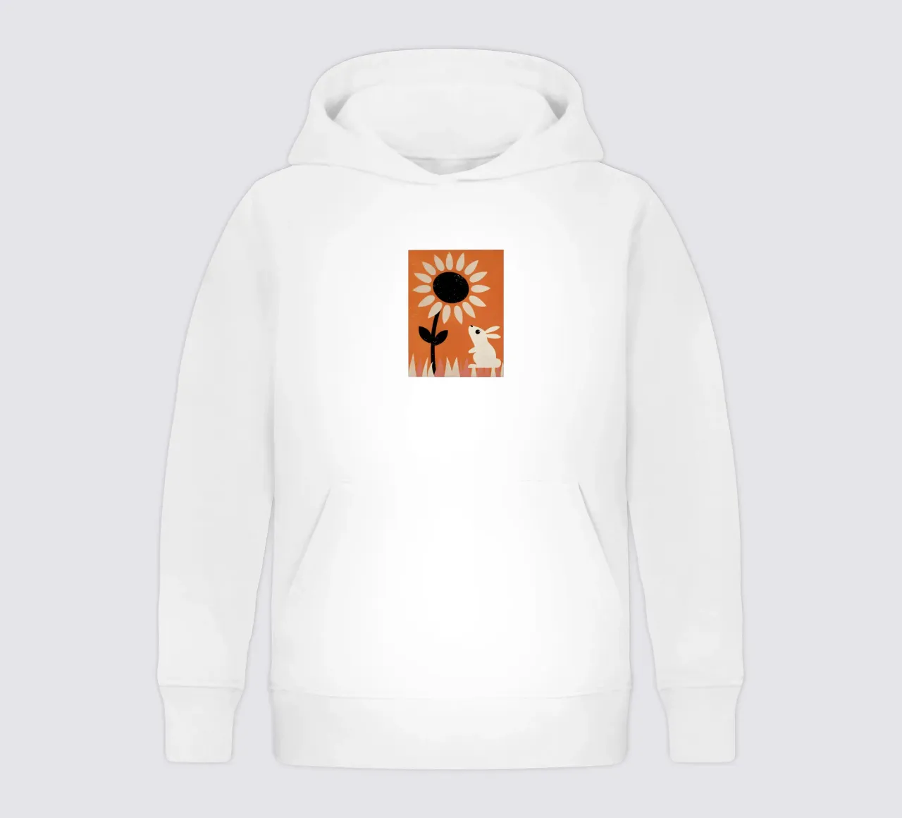 Girasole e coniglio Retro Pop felpa bambino con cappuccio da THE LATEST SHOP