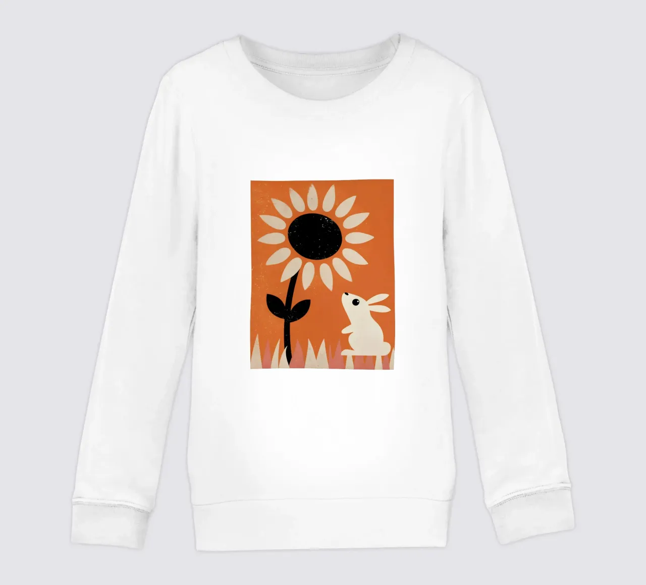 Girasole e coniglio Retro Pop felpa bambino da THE LATEST SHOP
