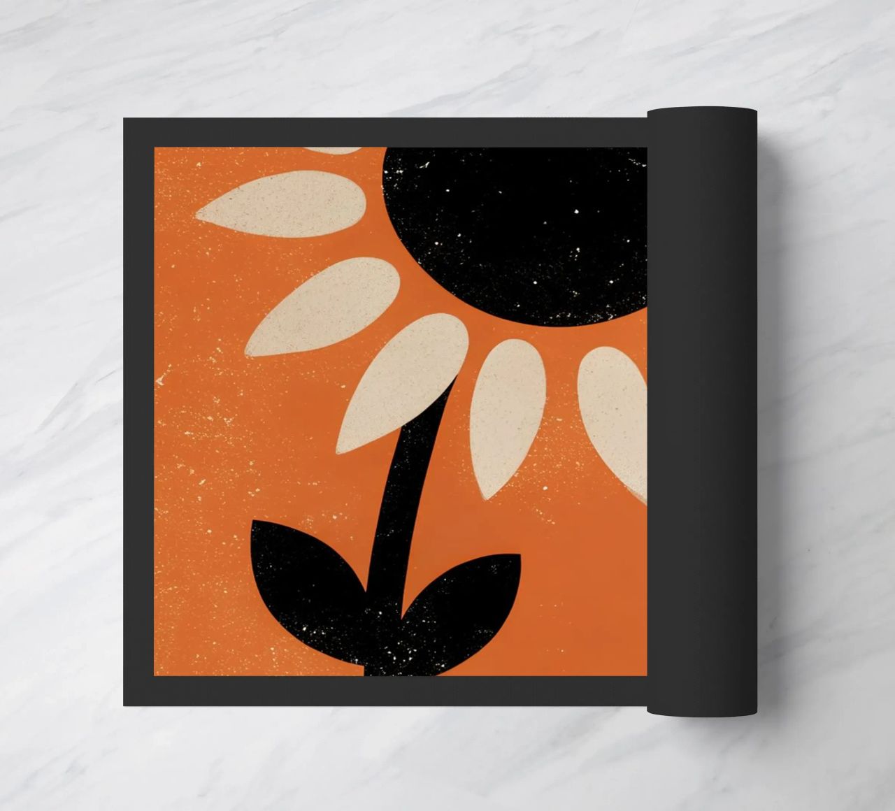 Girasole e coniglio Retro Pop zerbino da THE LATEST SHOP
