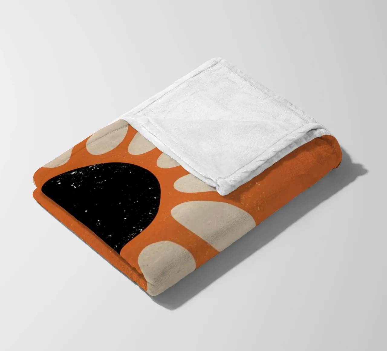 Girasole e coniglio Retro Pop coperta in pile da THE LATEST SHOP