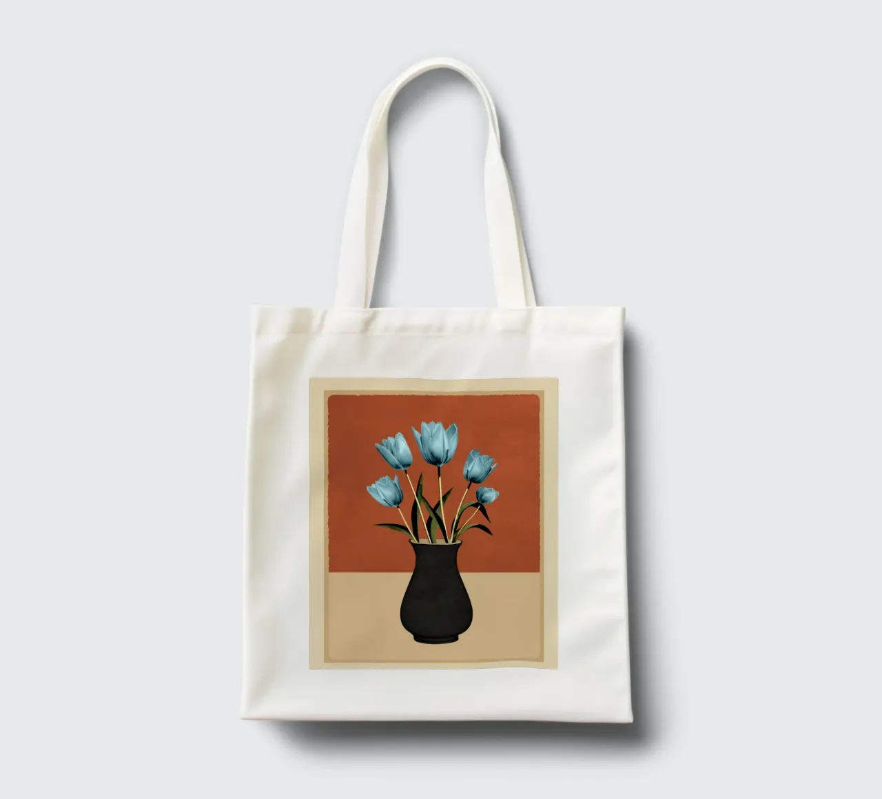 Tulips In Vase 3 borsa in juta da cityart