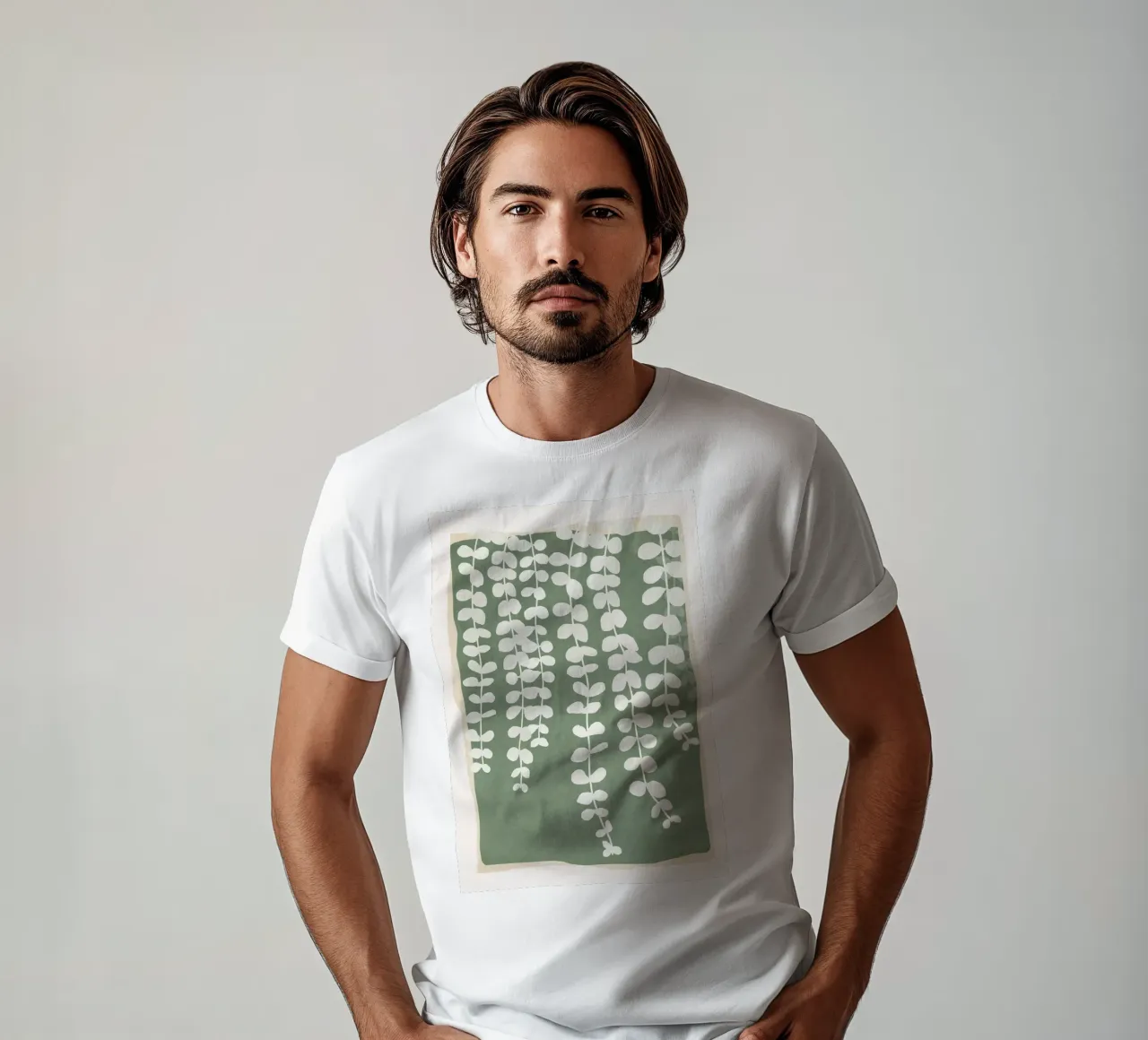 Minimal Abstract Leaves 2 t-shirt da cityart